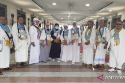 Jamaah calon haji Gorontalo bersiap menuju Arafah untuk puncak haji