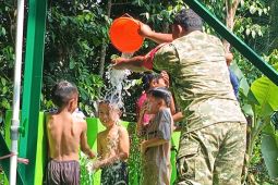 TNI AD hadirkan sarana air bersih untuk ponpes di Serang