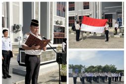 Imigrasi Belawan gelar upacara Peringatan Hari Lahir Pancasila, Kakanim bacakan amanat Kepala BPIP