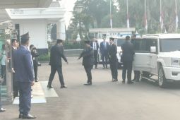 Presiden Prabowo tiba di tempat persemayaman Ryamizard Ryacudu