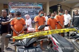 Polres Madiun Kota tangkap empat residivis pelaku curanmor