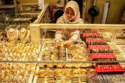 Kamis pagi ini harga emas UBS-Galeri24 di Pegadaian turun