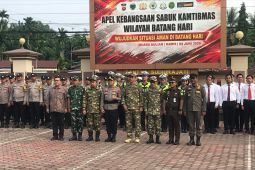 Bupati Batang Hari Hadiri apel kebangsaan sabuk kamtibmas