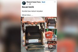 Gerindra Lamongan : Becak listrik bantuan Presiden tak boleh diperjualbelikan