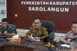 Bupati Sarolangun rapat bersama Forkopimda bahas soal wilayah tambang rakyat dan isu strategis daerah
