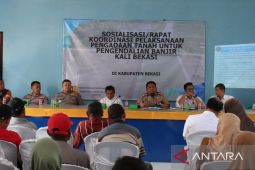 Sebanyak 1.847 bidang tanah terdampak kegiatan normalisasi Kali Bekasi untuk kendalikan banjir