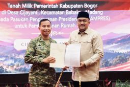 Pemkab Bogor hibahkan lahan untuk rusun personel Paspampres