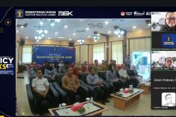 Kanwil Kemenkum Babel ikuti policy talks "Peran Strategis Analis Kebijakan Wilayah"