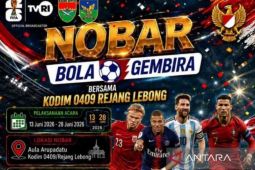 Kodim 0409/Rejang Lebong gelar nonton bareng piala dunia