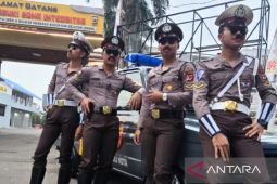 Ada polisi "retro" era tahun 70-an di Bhayangkara Fest kawasan  CFD Cibinong