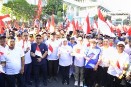 Khofifah ajak masyarakat meriahkan jalan sehat Tahun Baru Islam