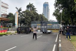 Jalan Medan Merdeka Selatan-Jakpus ditutup imbas aksi demonstrasi