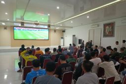 Polda Banten rajut keakraban lewat Nobar Piala Dunia