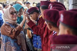 Kunjungan Menteri PPPA di Sekolah Rakyat