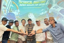 Bupati Bogor Cup satukan jurnalis lintas organisasi lewat mini soccer