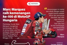 Marc Marquez raih kemenangan ke-100 di MotoGP Hungaria