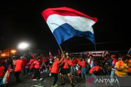 Nonton bareng Belanda melawan Swedia di Ambon