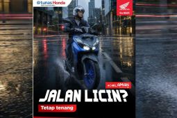 Jalan licin? tetap tenang, utamakan keselamatan berkendara