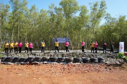 Polres perkuat perlindungan pesisir lewat penanaman mangrove