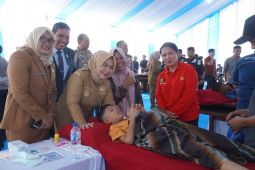 Wabup Tiorita sambut Bhakti Kesehatan HUT Bhayangkara di Langkat