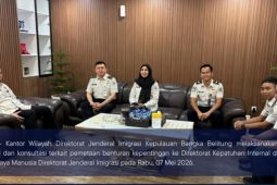 Kanwil Ditjenim Babel laksanakan koordinasi penguatan kepatuhan internal dan pengembangan SDM di Ditjen Imigrasi