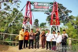 Dinanti 12 tahun, jembatan gantung Garuda berdiri di Rejang Lebong