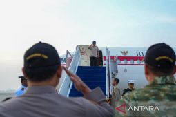 Prabowo bertolak ke Gorontalo hadiri Pekan Nasional Petani dan Nelayan