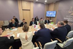 Menteri Hukum sampaikan capaian Posbankum di Legal Forum Rusia