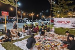Sejumlah Komunitas literasi perluas gerakan membaca ke ruang publik