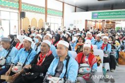 Jamaah haji Kloter terakhir Debarkasi Banjarmasin tiba di tanah air