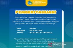 PT AMSB informasikan gangguan distribusi air bersih