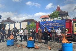 Bea Cukai Blitar musnahkan rokok ilegal senilai Rp2,27 miliar