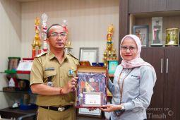 PT Timah - Pemprov Babel promosikan Tenun Cual di Dekranas 2026