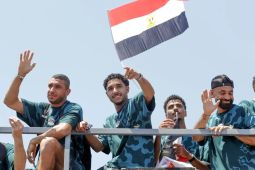 Timnas sepak bola Mesir dapat penghargaan dari Presiden Al-Sisi