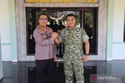 Kapolres Mukomuko silaturahmi ke Kodim guna perkuat komunikasi jaga keamanan