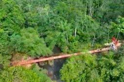 Kodim Rejang Lebong rampungkan pembangunan dua jembatan gantung