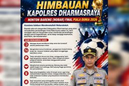 Kapolres Dharmasraya siagakan personel amankan Nobar Piala Dunia 2026