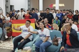 Wakil Ketua Komisi VII DPR nobar final Piala Dunia di ANTARA