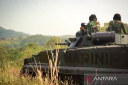 Marinir TNI AL latih prajurit menembak gunakan tank
