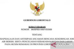 Gubernur Gorontalo terbitkan edaran antisipasi bencana kekeringan