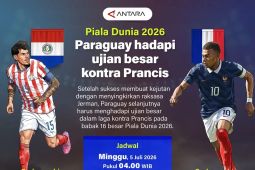 Piala Dunia 2026: Paraguay hadapi ujian besar kontra Prancis