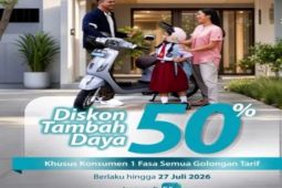 PLN beri diskon tambah daya 50 persen dukung belajar anak di rumah