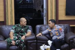 Perkuat Sinergi TNI-Polri, Kapolres Langkat silaturahmi dengan Dandim 0203/Langkat