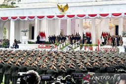 Presiden Prabowo lantik 1.177 perwira TNI-Polri di Istana Merdeka