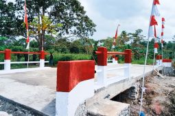 Kodim Mimika rampungkan pembangunan jembatan garuda Kampung Kaugapu