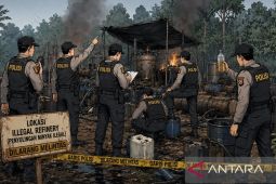 Polisi sita 50 ribu liter minyak ilegal di Musi Banyuasin