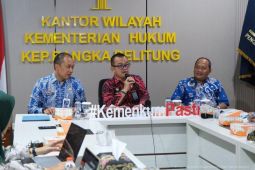 Kanwil Kemenkum Babel harmonisasi tiga rancangan aturan Bangka Barat