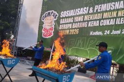 Bea Cukai Kudus gunakan mekanisme ultimum remedium pada tujuh kasus rokok ilegal