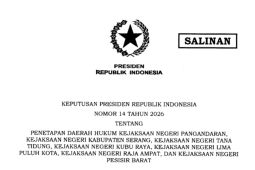 Prabowo tetapkan daerah hukum tujuh Kejaksaan Negeri baru