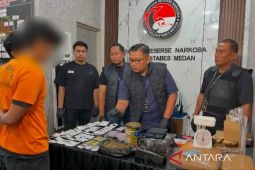 Polrestabes Medan ungkap peredaran narkoba lintas provinsi bermodus jasa ekspedisi